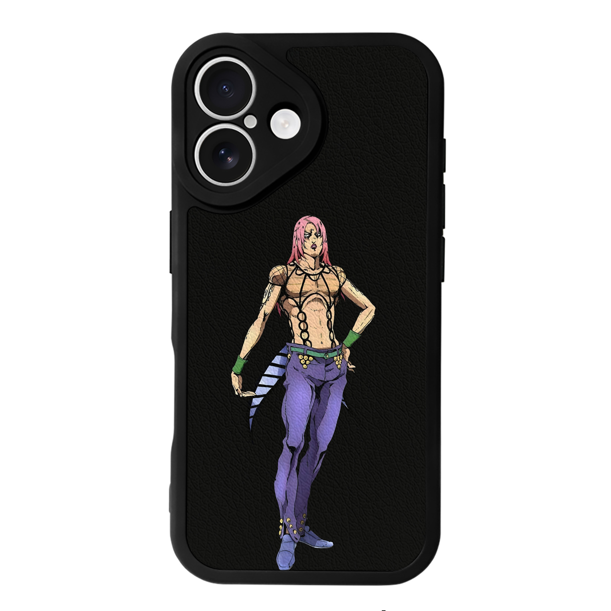 （画像用） ジョジョの奇妙な冒険 ビネガー?ドッピオ JoJo's Bizarre Adventure Vinegar Doppio 【iPhone 16シリーズ対応】シリコンスマホケース（レザー調） 材質：シリコン